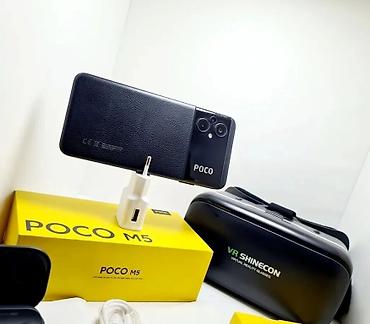 Poco: Poco M5, Б/у, 256 ГБ, цвет - Черный, 1 SIM, 2 SIM, eSIM — 16