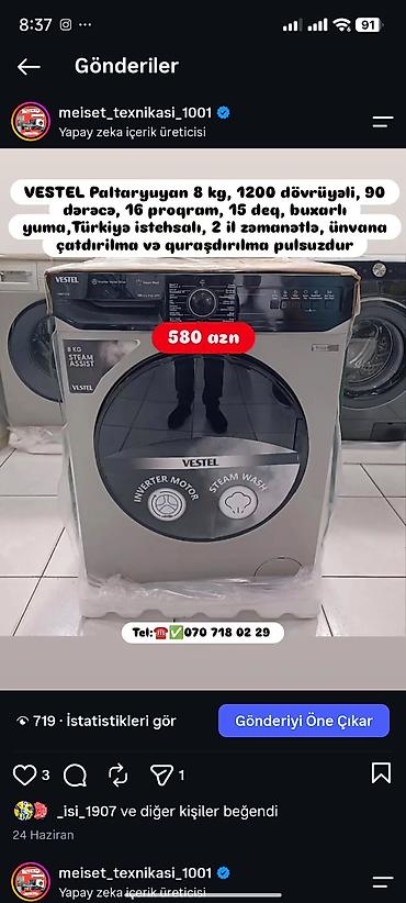 sok masini: Paltaryuyan maşın 6 kq, Yeni, Pulsuz çatdırılma — 6