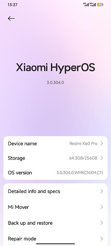 redmi k40 gaming: Redmi, Redmi K60 Pro, Б/у, 256 ГБ, цвет - Черный, 2 SIM — 1