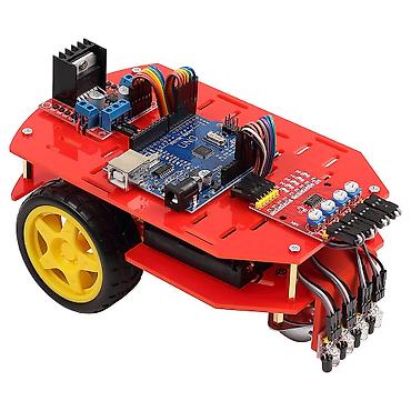 oyuncaq robot: Arduino Xətt İzləyən Robot Dəsti – 3 sensorlu, ucuz və istifadəsi asan — 3