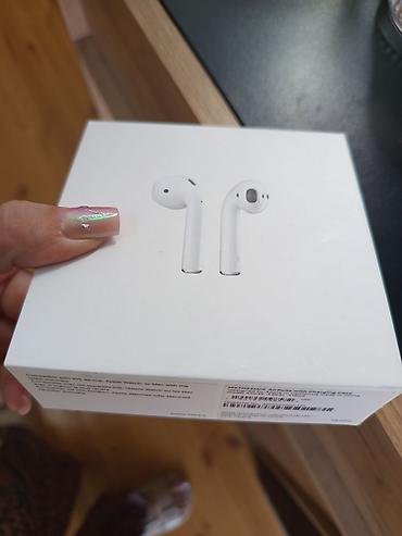 iphone 13 mini blue: İşlənmiş Simsiz (Bluetooth) Qulaqcıqlar, Apple, rəng - Ağ — 1