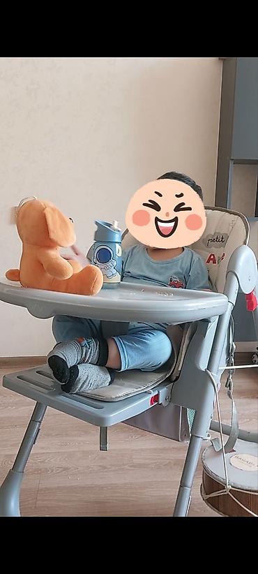 Uşaq üçün yemək stulu. 3 hündürlükdə ayarlamaq olur( alçaq,orta və