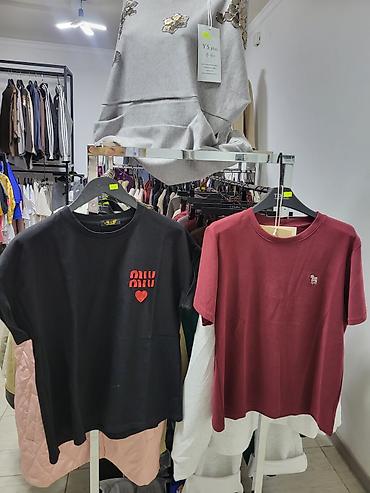 Футболки: Футболка, Оверсайз, Корея, Новый, Все размеры — 9