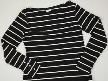 bluzka w paski czarno białe: Bluzka H&M, L (EU 40), stan - Dobry