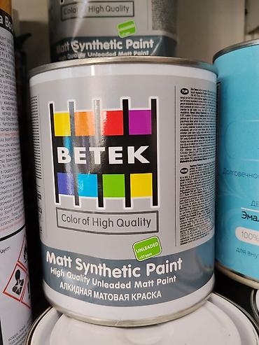 гелывый шар: Алкидная матовая краска BETEK Matt Synthetic Paint - Тип — 1