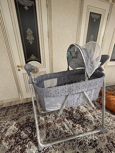 купить колыбель для новорожденного: Люлька, Новый, Колыбель, Металл, цвет - Серый — 1