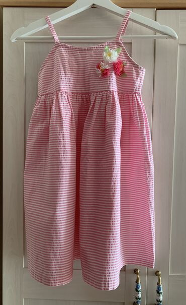детские вещи на годик: Детское платье Benetton, цвет - Розовый