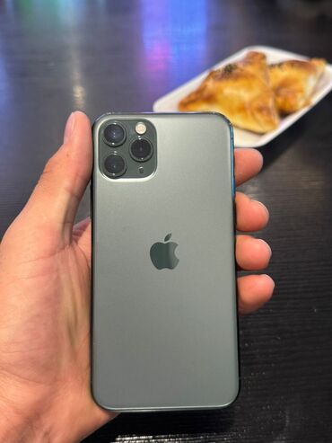 айфон 11 в рассрочку: IPhone 11 Pro, Б/у, 64 ГБ, Зеленый, Защитное стекло, Чехол, Кабель, 74 %