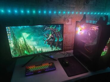 Masaüstü kompüterlər və iş stansiyaları: Full dest sekilde gorduyunuz hersey birlikde SATILIR Prossesor ryzen5
