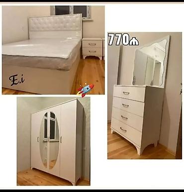 kamotlar mebel: İkinəfərlik çarpayı, Komod, Yeni — 1