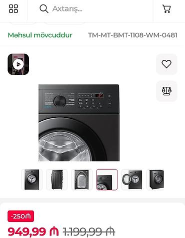 irşad paltaryuyan samsung: Endirim olunacaq. Paketi heç açılmayıb. Son modellərdən biridir — 5