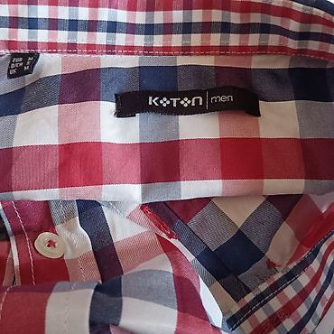 pull: Muška košulja Koton Men, dugi rukav, klasičan kroj. Karirani dezen u — 4