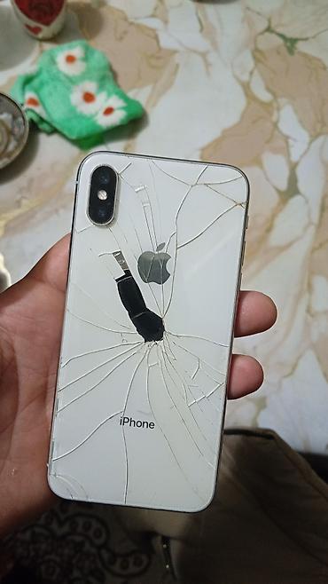 iphone x bu: IPhone X, Ağ, Qırıq — 1