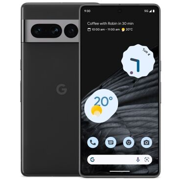 симкарты корпоратив: Google Pixel 7 Pro, Б/у, 128 ГБ, цвет - Черный, 1 SIM