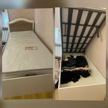 Termolar: Təknəfərlik çarpayı, Bazalı, Matras ilə, Siyirməsiz