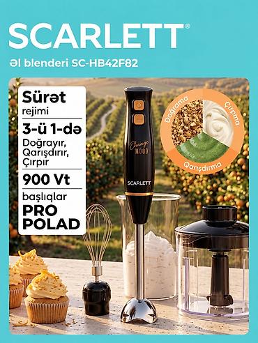 Scarlett əl blenderi – 3-ü 1-də çoxfunksiyalı mətbəx yardımçısı - lalafo.az -da Scarlett əl blenderi – 3-ü 1-də çoxfunksiyalı mətbəx yardımçısı -