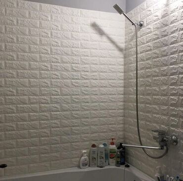 Самоклеящиеся обои: 3Д обои самоклеющиеся панели Размеры: 70*77 см ТВ Фон Кирпичная — 13