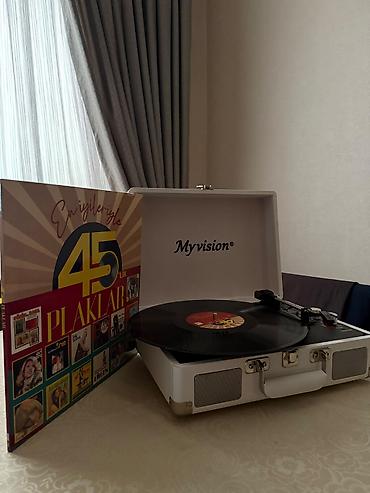 патефон цена: MyVision portativ vinil pleyer (kofertip) - Retro çemodan dizaynlı — 3