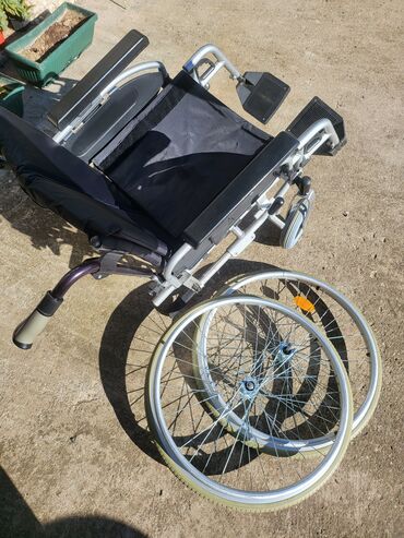 Invalidska kolica: Invalidska (ručna) kolica – aluminijumski ram - Stabilna, lagana — 8