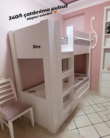 mebel kreditle: İki mərtəbəli uşaq çarpayıları - Ölçülər: 180x80 və 200x90 — 3