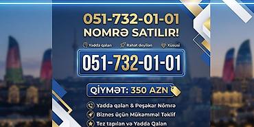 Satılır: Xüsusi yadda qalan mobil nömrə – 051-732-01-01