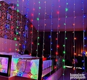 slika sa postoljem: LED Zavese za Dekoraciju 3x3m Vise boja Potpuno nove LED zavese, koje — 4