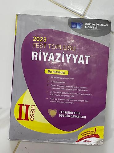məsəllər: Məhsul: “2023 Test Toplusu – Riyaziyyat, II hissə” (Dövlət İmtahan — 1