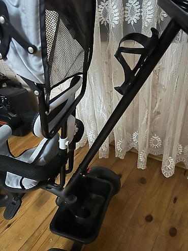 velosiped 28 type 1: 1-5 yaş uşaqlar üçün 3 tekerli zontikli+ valideyn üçün idare eleme — 4