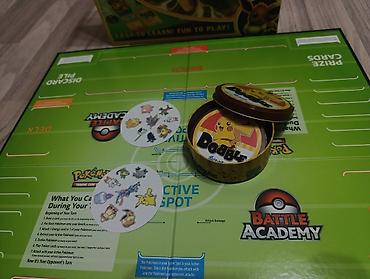 текен: Лот Pokémon TCG + Dobble и фигурка Miniso. Все товары в лоте являются — 3