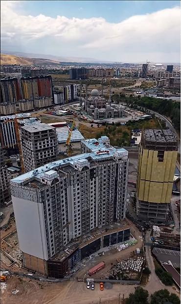 талас кв: 3 комнаты, 130 м², Южная Магистраль Элитка, 5 этаж, ПСО (под самоотделку) — 5