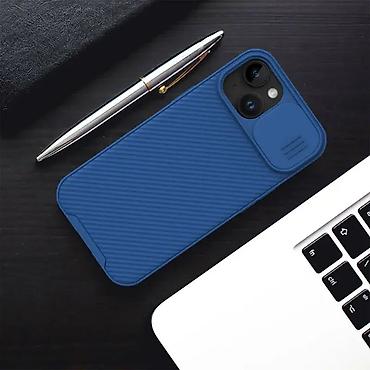 Maske i futrole za telefone: Maska Nillkin CamShield Pro za iPhone 15 Plus 6.7 plava. Uz brzu — 5