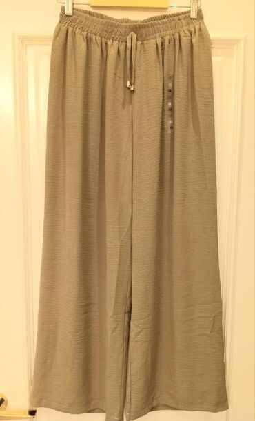 красивые платья на прокат в баку: Брюки, 2XL (EU 44), цвет - Бежевый