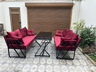 Yeni, 2 divan, Jurnal masası, Metal, Azərbaycan