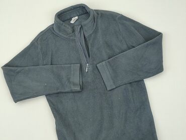 czarna bluzka pod marynarkę: Sweatshirt, Decathlon, 8 years, 122-128 cm, condition - Good