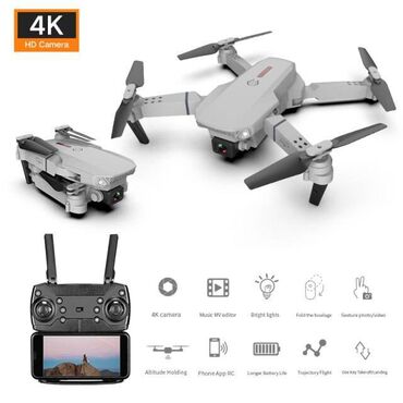 Dronovi: Dron E88W PRO 2021 WIFI FPV RC 4K/Dual GARANCIJA GODINU DANA 200m — 6