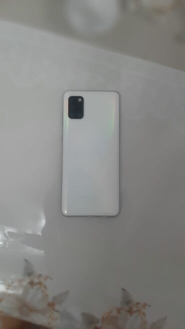 а3: Samsung Galaxy A31, Б/у, 128 ГБ, цвет - Белый, 2 SIM