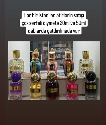 eclat duxu qiymeti: Kişi və qadın ətirləri 30ml və 50ml qabda sərfəli qiymətə satışı əlaqə