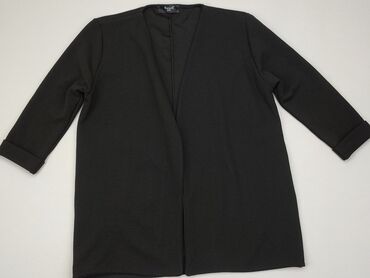 czarne t shirty w serek: Kardigan, S, stan - Dobry