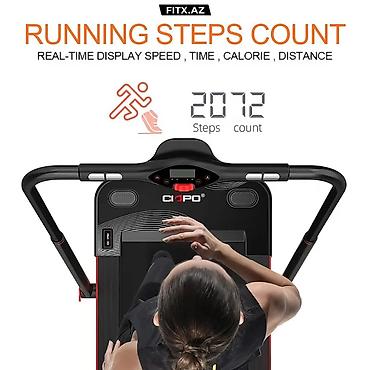 Qaçış trenajorları: CIAPO qaçış trenajoru - Qaçış səthi: 430 x 1000 mm – evdə rahat qaçış — 8