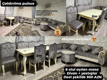 Masa və oturacaq dəstləri: Yeni, Masa və oturacaqlar, Divan