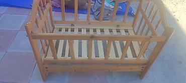 lay lay matras: Taxta beşik - Material: təbii ağac, laklı səth - Konstruksiya: iki — 2