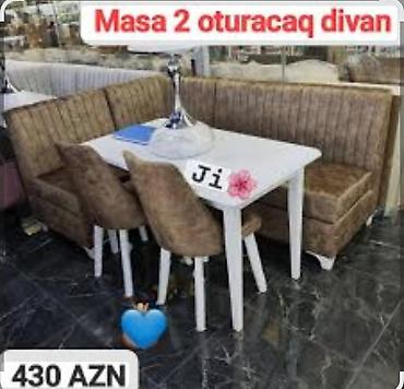 Mətbəx/dinləmə dəsti – Masa + 2 oturacaqlı divan + 2 stul • Kompakt lalafo.az -da Mətbəx/dinləmə dəsti – Masa + 2 oturacaqlı divan + 2 stul • Kompakt