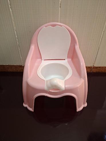 Xəstələr üçün unitazlar: Uşaq üçün oturacaqlı nəcislik (potty) - Rəng: açıq çəhrayı, ağ — 1