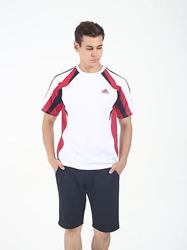 Футболки: Мужская футболка, 7XL, 5XL, S, Adidas, Новый, цвет - Белый, Платная доставка — 31