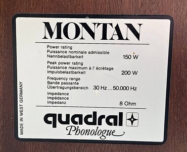 Zvučnici i stereo sistemi: Quadral Phonologue Montan – hi‑fi podnostojeće trostazne zvučne — 4