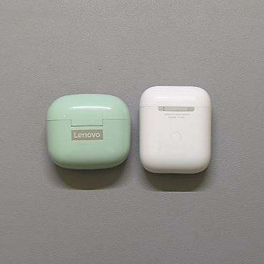 borofone airpods pro: Lenovo LP40 Pro + Apple AirPods (replika) Ikisi Birlikdə satılır — 3