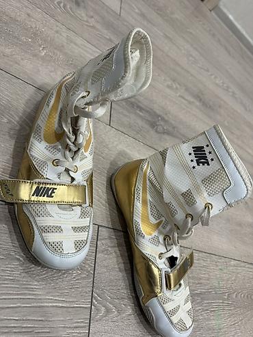 обувь on: Высокие боксерские кроссовки Nike - Модель: профессиональные ринговые — 1