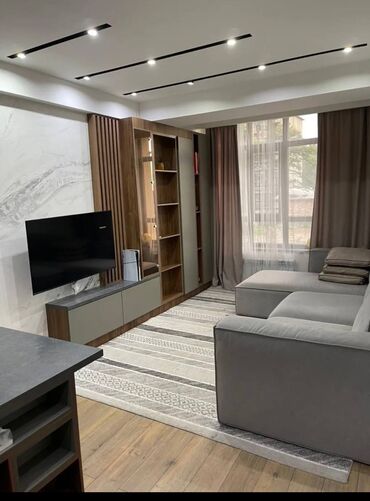 сдается квартира аламедин 1 рынок чынар: 2 комнаты, 47 м², Элитка, 2 этаж, Дизайнерский ремонт