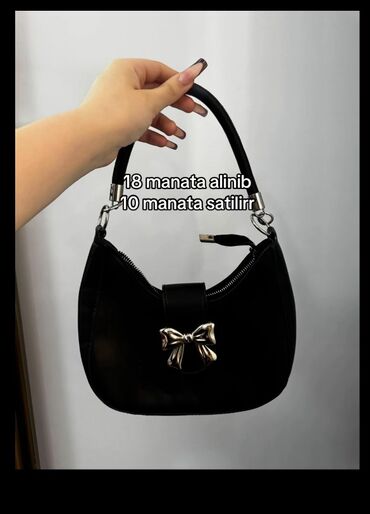 Çantalar: Qadın çantaları – 4 model 1) Qəhvəyi monoqramlı mini çiyin çantası - — 3