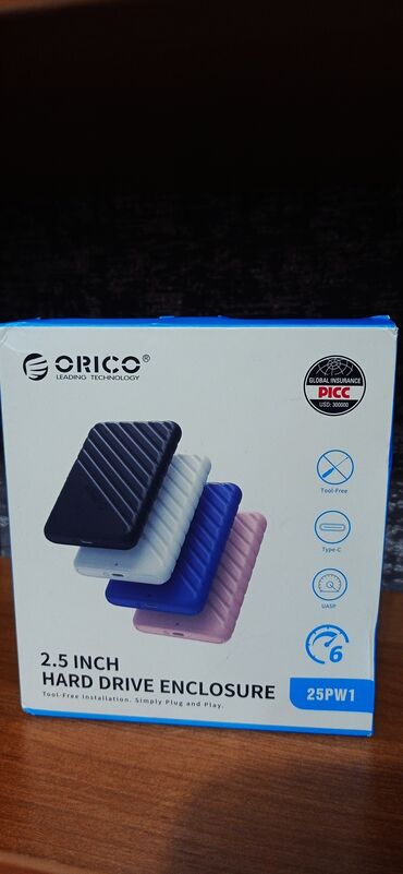 комплек: Orico 2.5'' Hard Drive Enclosure Корпус для SATA диска 2.5" Новый